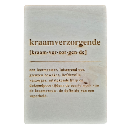 Bedankje Kraamzorg