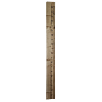 Groeimeter 200cm Steigerhout - Scheuren in het hout en unieke kleur