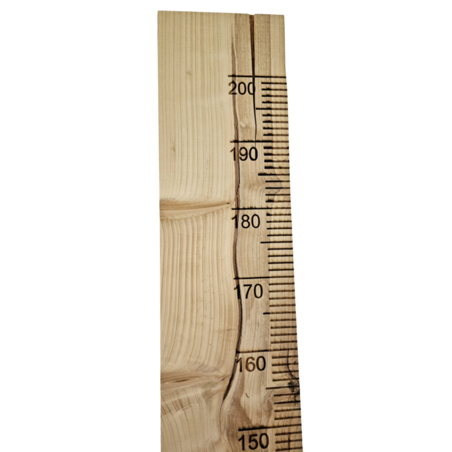 Groeimeter 200cm Steigerhout - Scheuren in het hout en unieke kleur