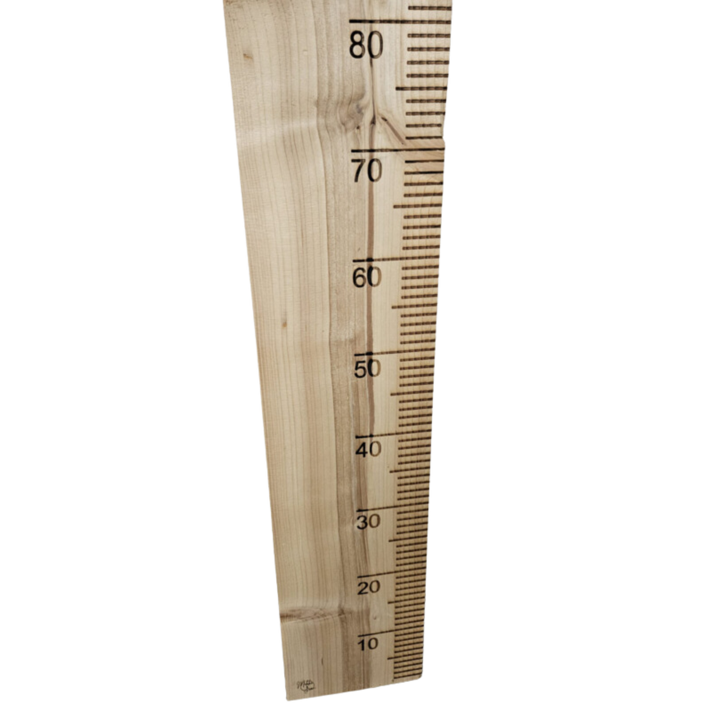 Groeimeter 200cm Steigerhout - Scheuren in het hout en unieke kleur