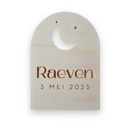 Houten Geboortekaartjes - Stijl Raeven - vanaf €4,05 p.s. (gratis proefdruk)